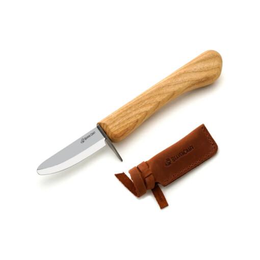 BeaverCraft Pieni Junior vuolupuukko + nahkakotelo