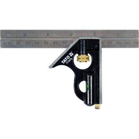 Yato Yhdistelmäsuorakulma 150 mm vesivaaka + ruuvilukko