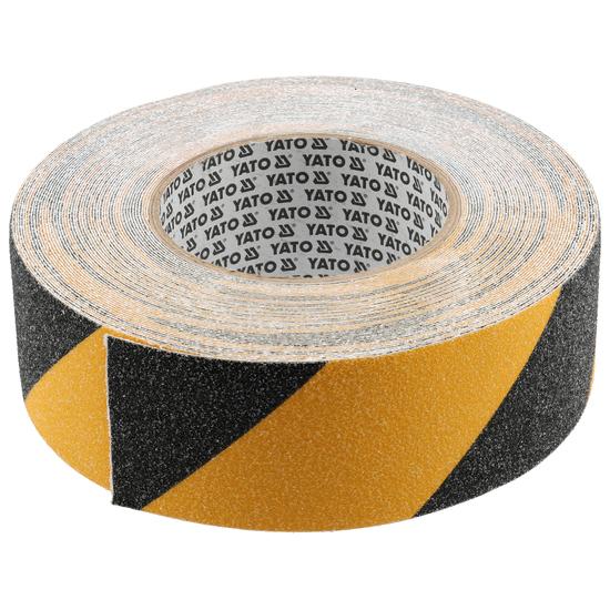 Yato Liukuesteteippi 50MM x 18M musta-keltainen