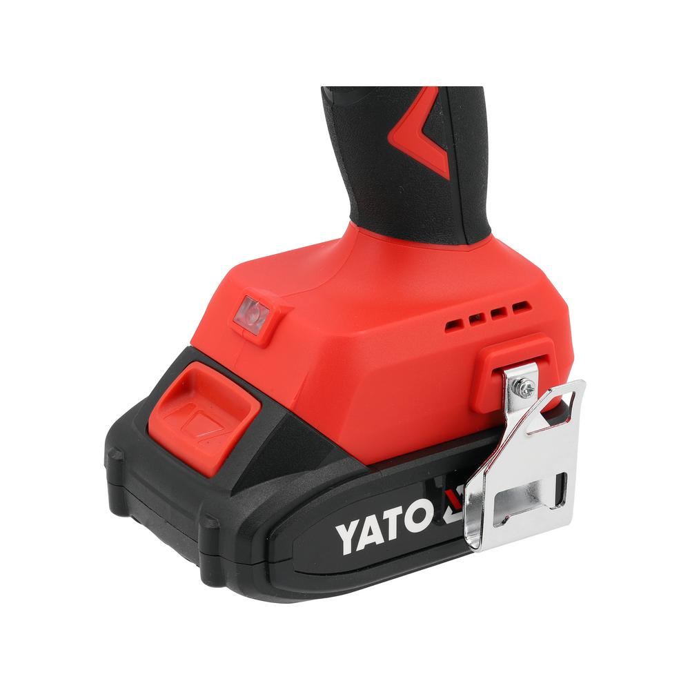 Yato akkuporakone 60 Nm 2x2 Ah – akku ja vyökoukku