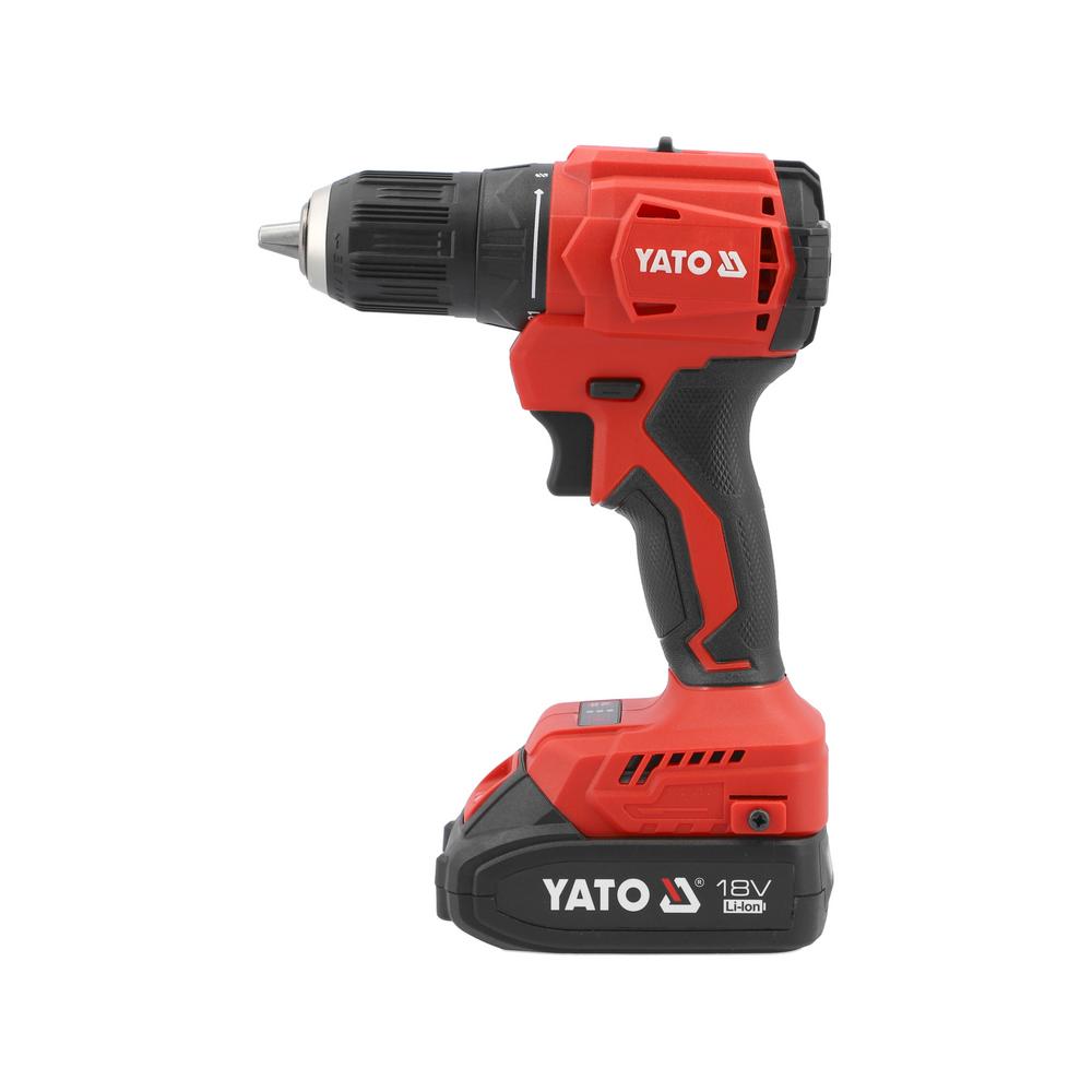 Yato akkuporakone 18V 2x2 Ah – sivulta