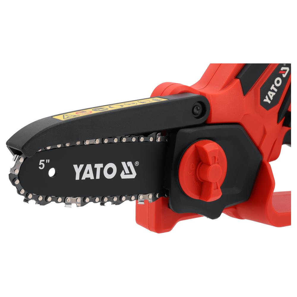 Yato akkuoksasaha 6" 18V 2 Ah – laippa ja ketju lähikuva