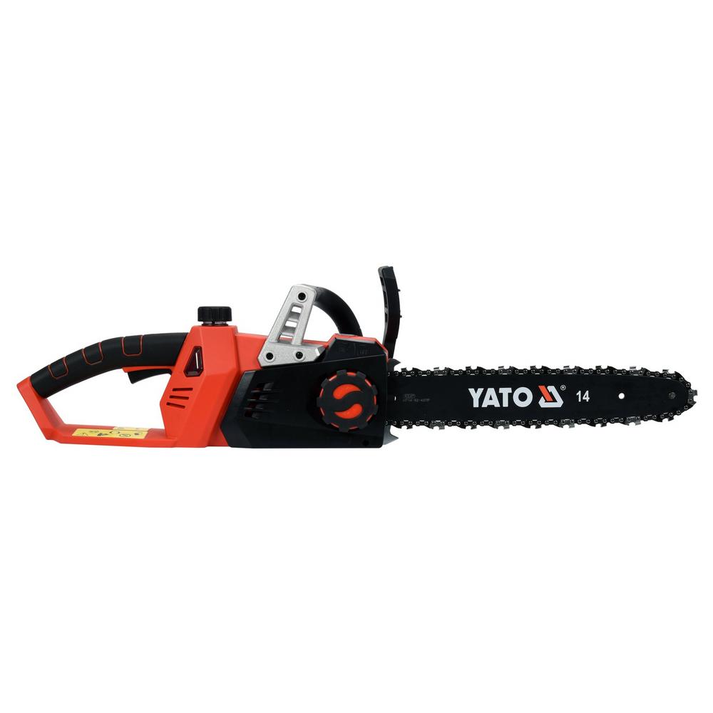 Yato akkumoottorisaha 2x18V 2 Ah 14" – oikea sivu