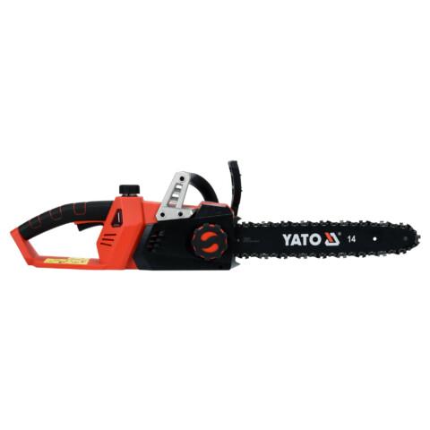 Yato akkumoottorisaha 2x18V runko 14" – pääkuva sivulta