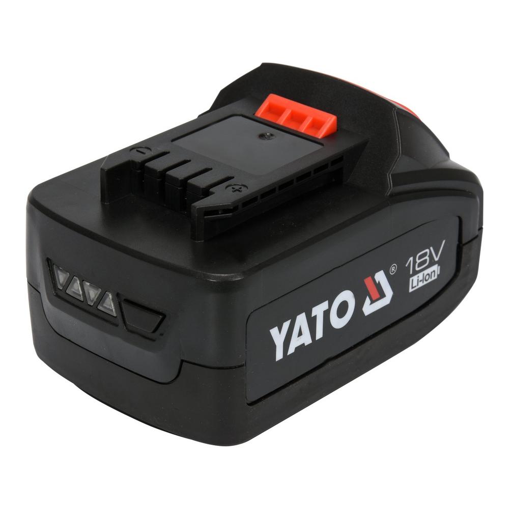 Yato akkuhiomakonesarja 18V, 4 Ah akku takaa
