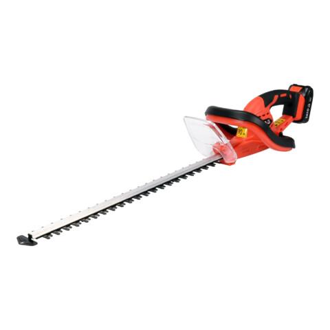 Yato akkupensasleikkuri 56 cm 2 Ah, viistosti ylhäältä, 560 mm terä ja akku