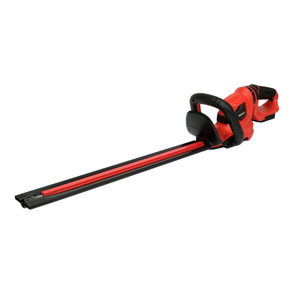 Yato akkupensasleikkuri 55 cm runko, teräsuoja paikallaan