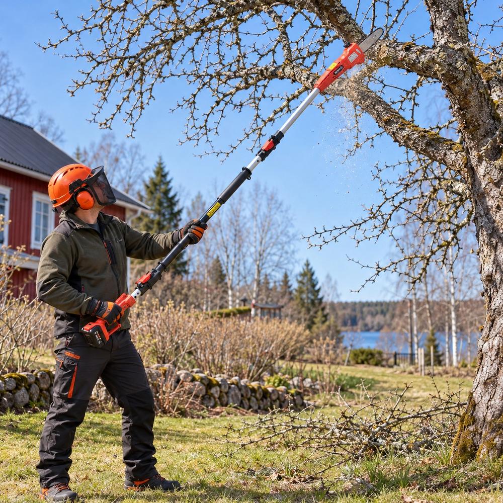 Yato akkuoksasaha 18V runko AI Kuvituskuva