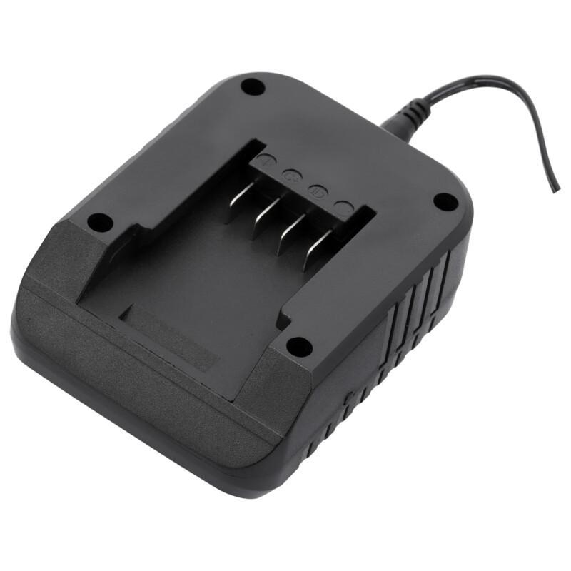 Yato autolaturi 18V 2A 12V pistokkeeseen, akkuliitäntä