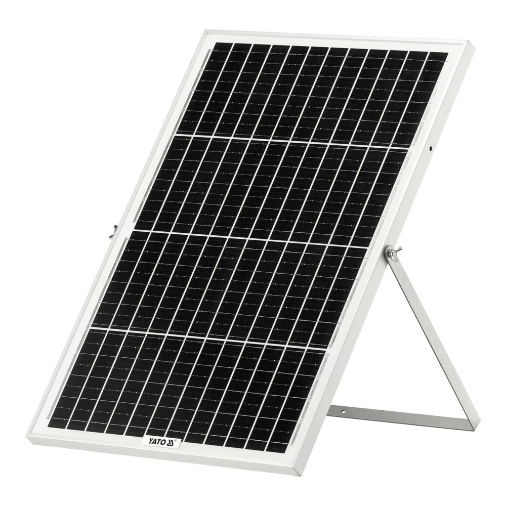 Yato aurinko- ja autolaturi 18V 50 W aurinkopaneeli tukijalalla