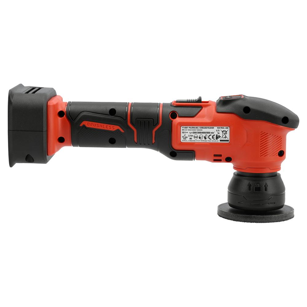 Yato akkukiillotuskone 18V 80 mm sivukuva oikealta