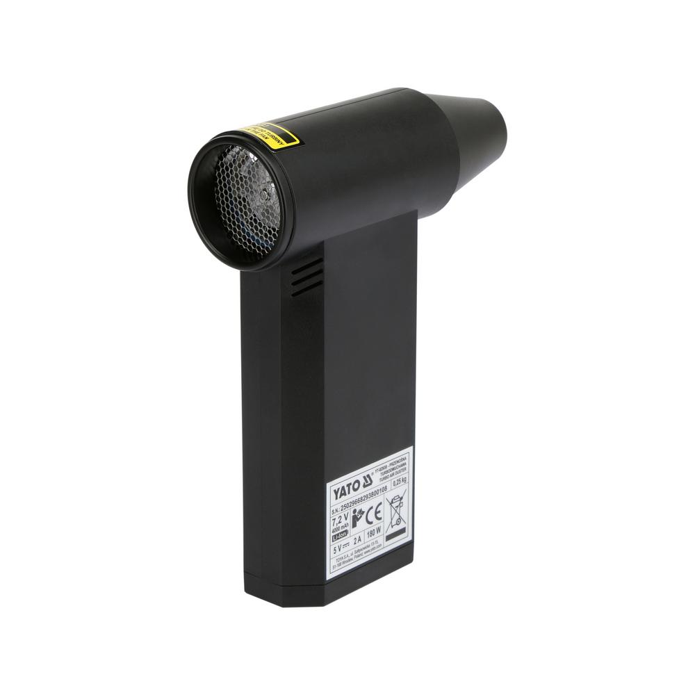 Yato akkupaineilmapuhallin 135000 rpm ilman sisääntulo viistosti