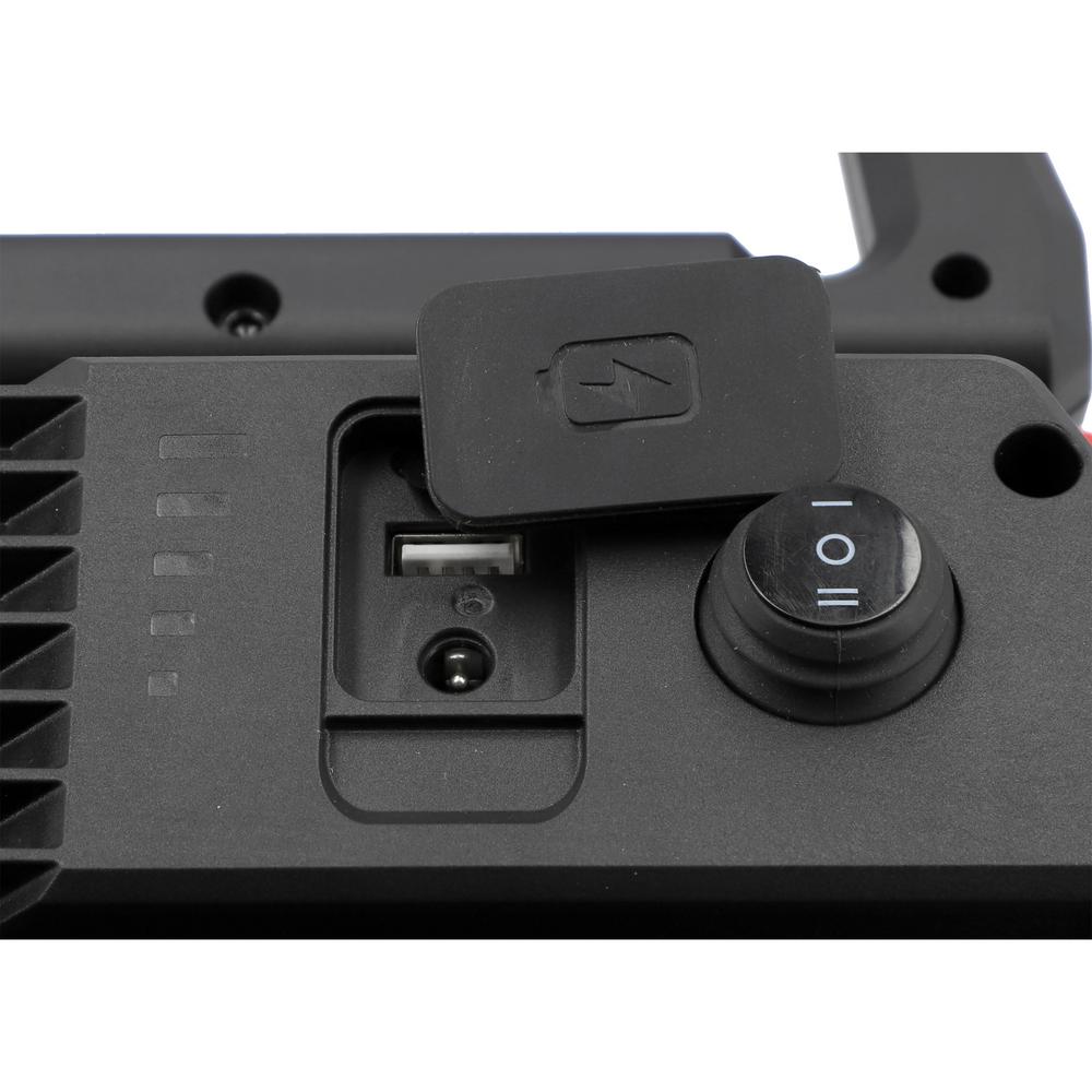Yato akkutyövalaisin 18V 6000 lm USB-lähtö, DC-liitäntä ja virtakytkin