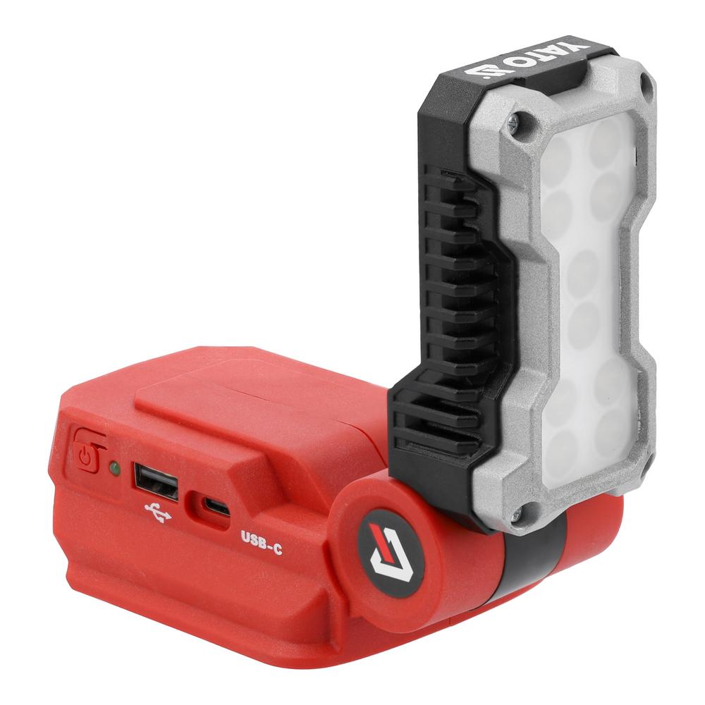 Yato Akkutyövalaisin 18V 500LM 5W USB-A- ja USB-C-liitännät
