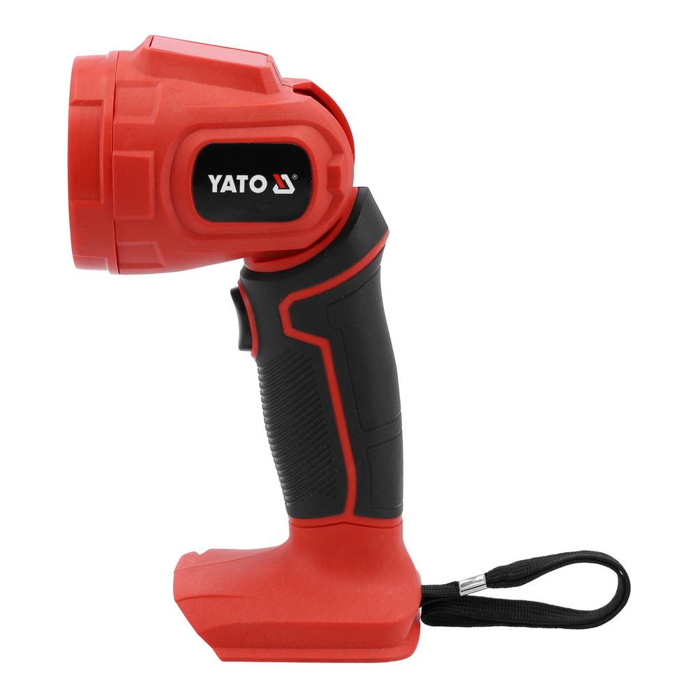 Yato Akkutaskulamppu 18V 300LM 3W sivulta, rannehihna
