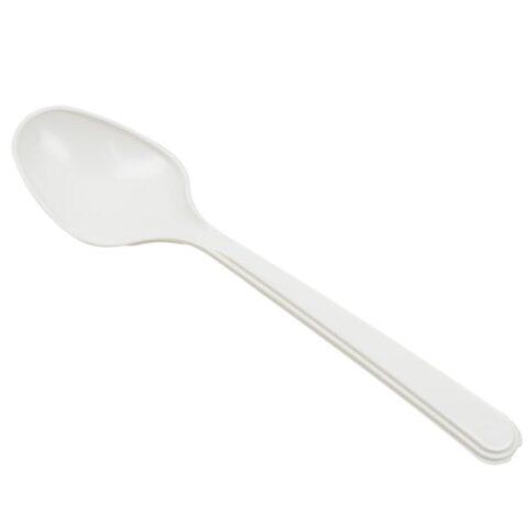 Ruokalusikka 18 cm valkoinen