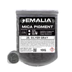 Emalia Mica väripigmentti 10g hopean harmaa