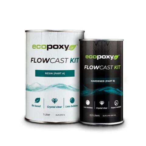 EcoPoxy Epoksivalusarja FlowCast lasikirkas