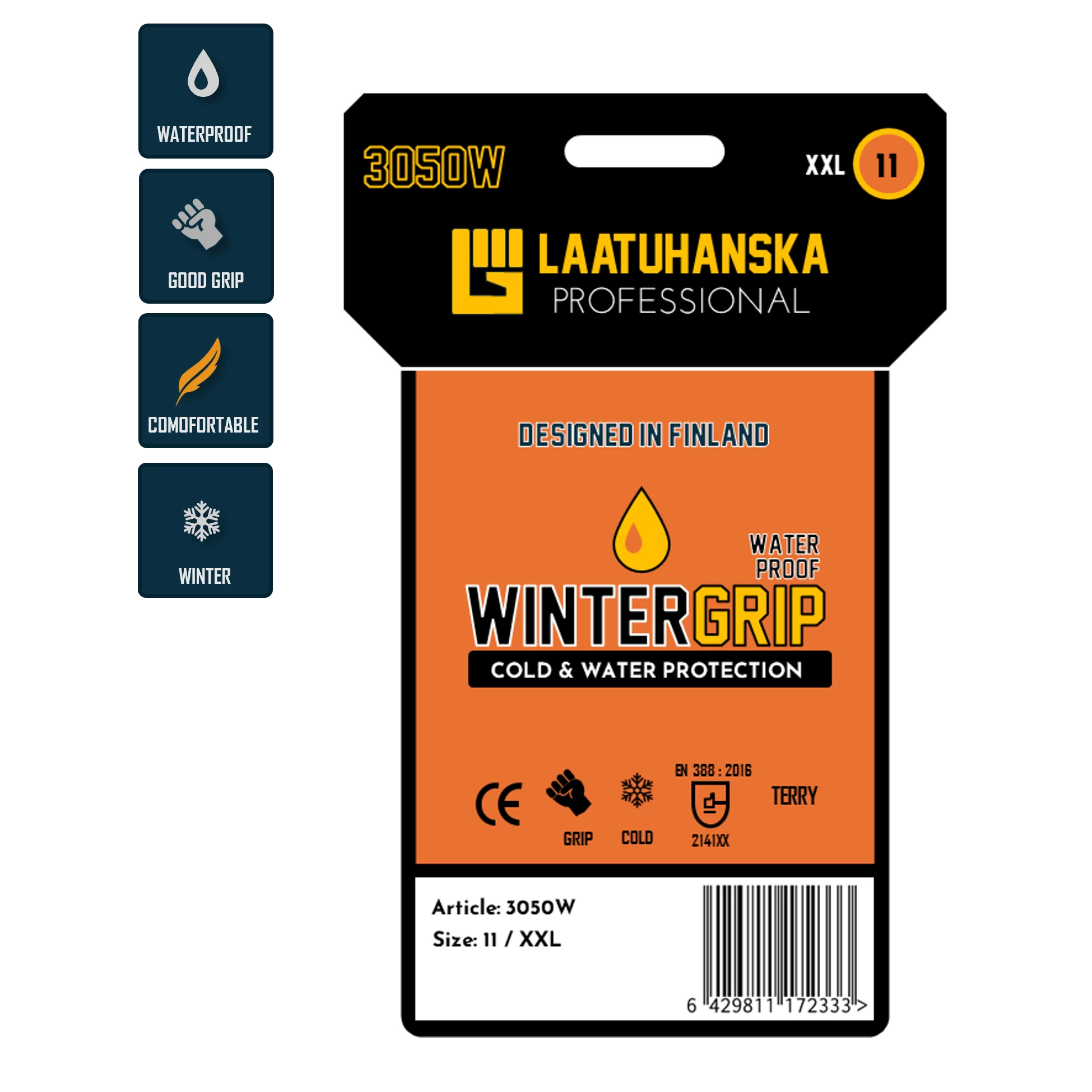 Laatu Talvityöhanska 2141X pakkaus